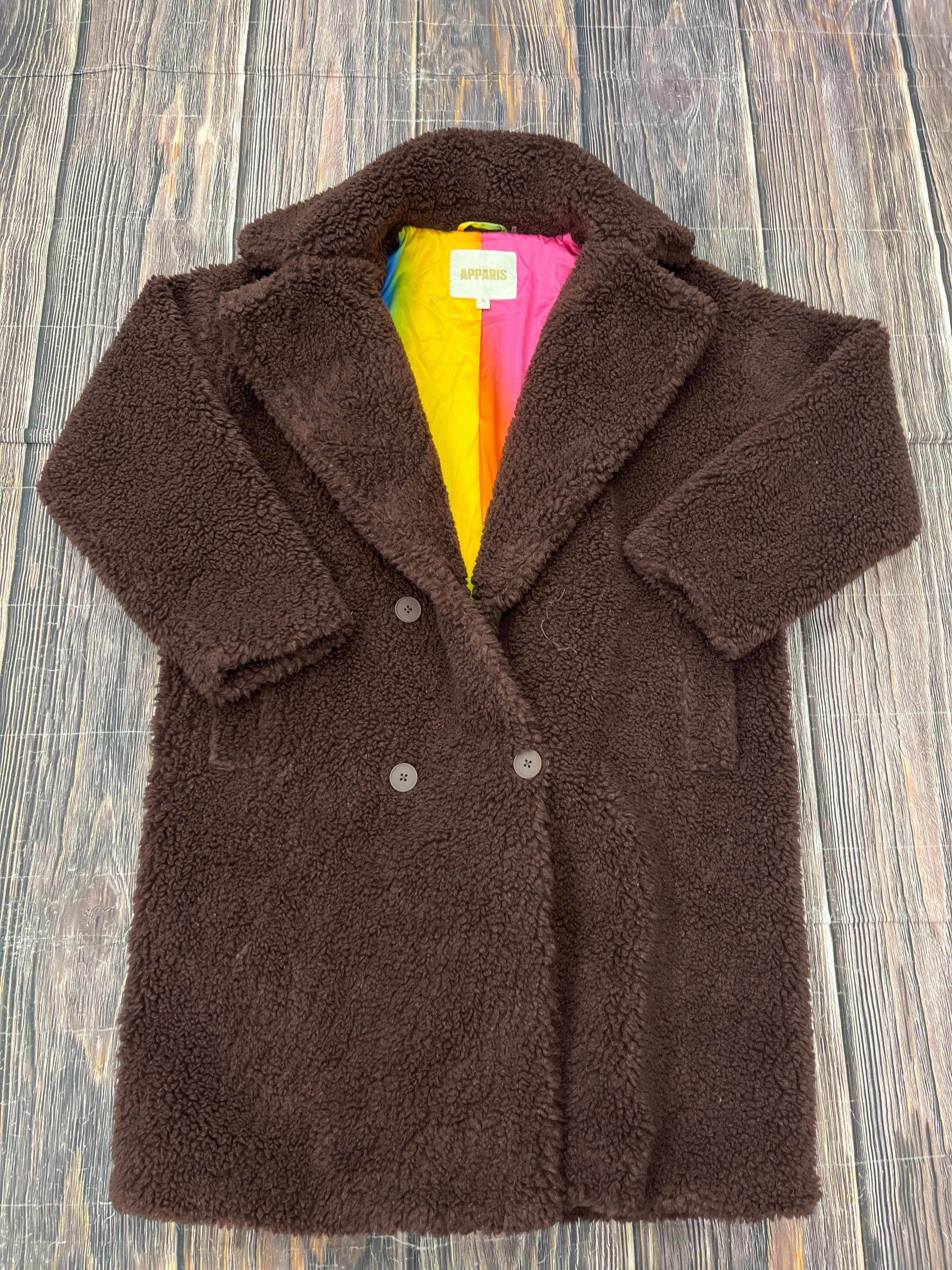 Coat Faux Fur & Sherpa By Cma In Red, Size: S Tactical Wear