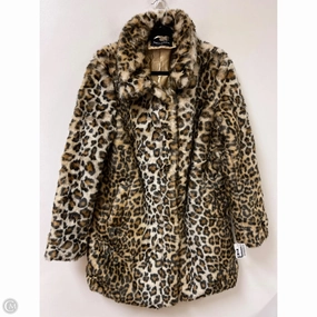 Coat Faux Fur & Sherpa By Cmc In Animal Print, Size: M Light Reflective