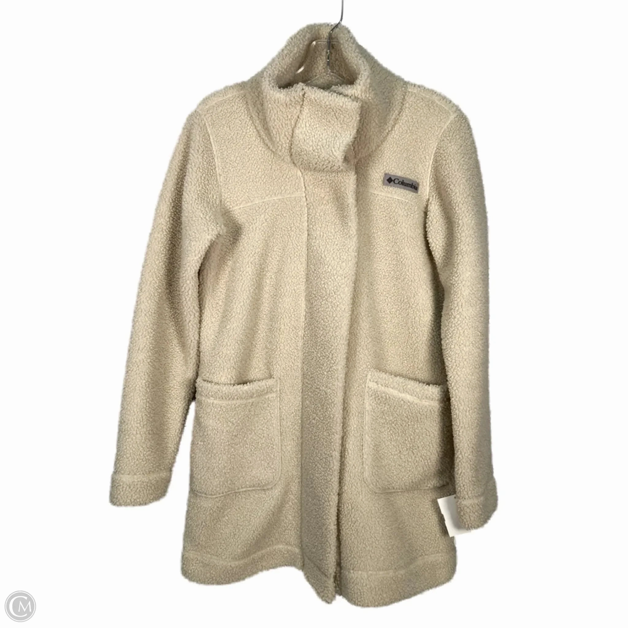 Coat Faux Fur & Sherpa By Columbia In Tan, Size: Xs Hidden Ventilation