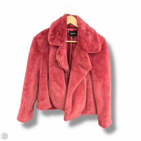 Coat Faux Fur & Sherpa By Cotton Candy LA In Red, Size: S NonIrritatingSeams Packable design