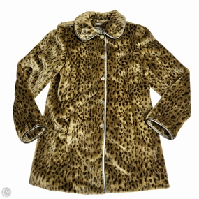 Coat Faux Fur & Sherpa By Dennis Basso Qvc In Animal Print, Size: M DoubleStitchSeams Warmth Retention Technology