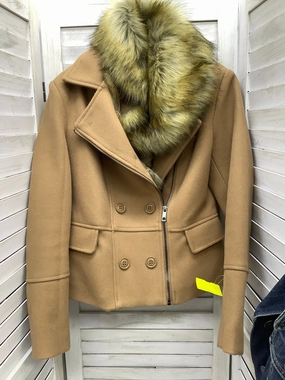 Coat Faux Fur & Sherpa By Fashion Nova In Brown, Size: M Classic Ribbed Cuffs Thermal Core Technology