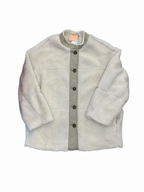 Coat Faux Fur & Sherpa By H&M In Cream, Size:S Weatherproof Construction Quilted Lining