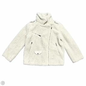 Coat Faux Fur & Sherpa By Lioness In Cream, Size: S wrinkle free finish Heat Guard