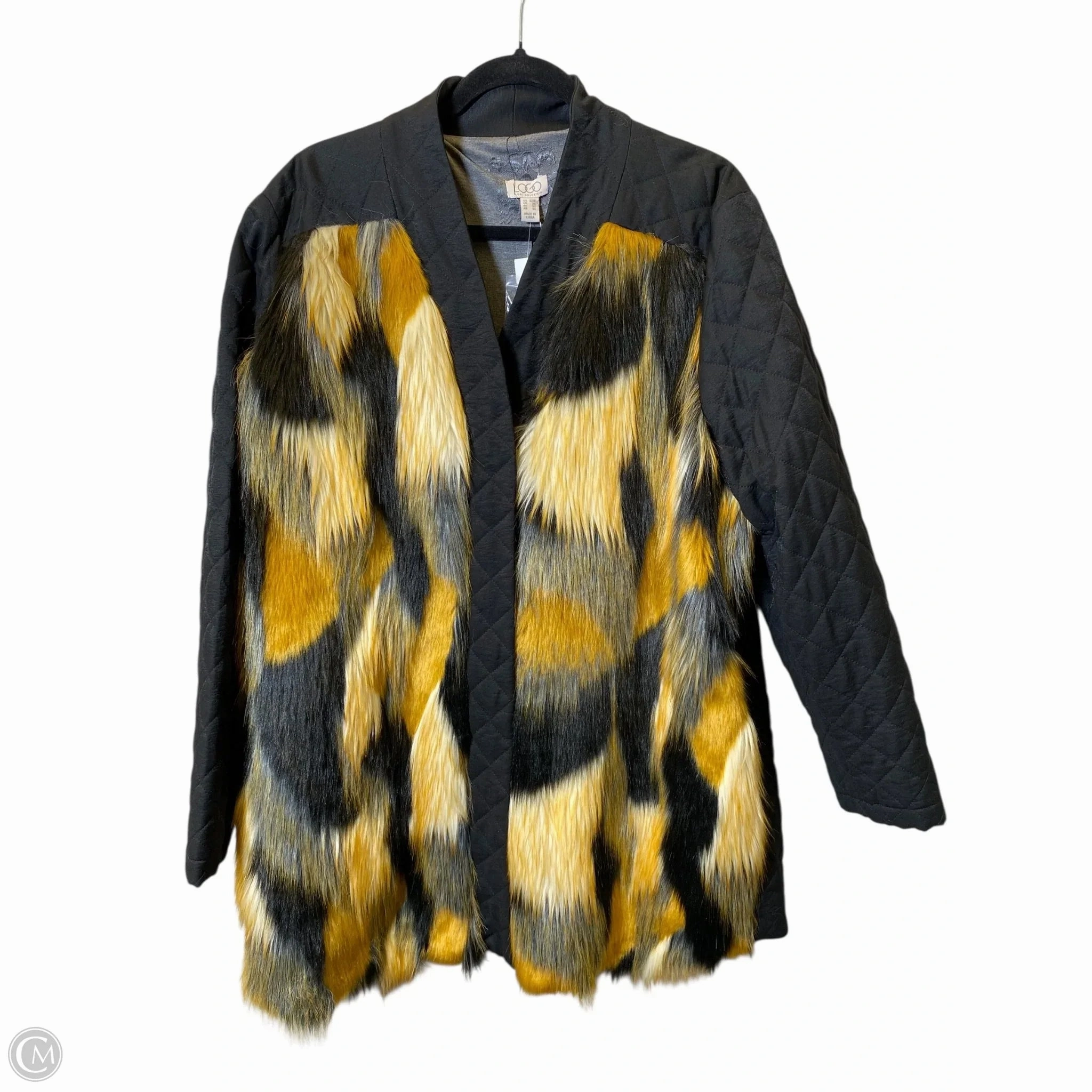 Coat Faux Fur & Sherpa By Logo In Black, Size: 22 WeatherproofCoating Rugged Outdoor Optimized