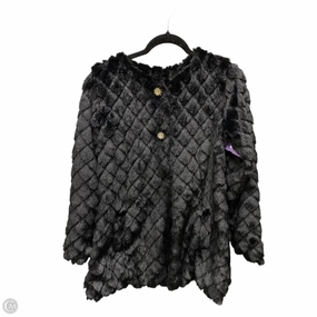 Insulated Design Seam Sealed Coat Faux Fur & Sherpa By Me Jane In Black, Size: M