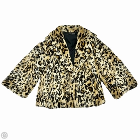 QuickRelease Buckles Coat Faux Fur & Sherpa By Natori In Animal Print, Size: M