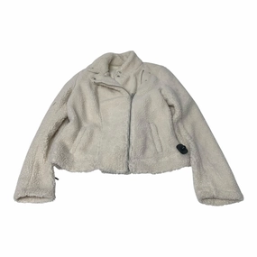 Slim Fit Styles Coat Faux Fur & Sherpa By Old Navy In White, Size: L
