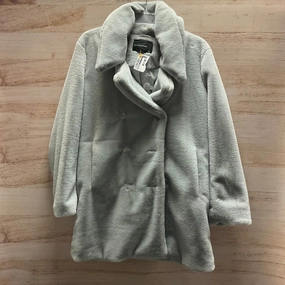 Coat Faux Fur & Sherpa By Olivaceous In Grey, Size: L Mesh Venting Durable zipper pull