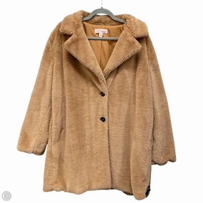 Coat Faux Fur & Sherpa By Philosophy In Brown, Size: Xl Hypoallergenic Interior Layer