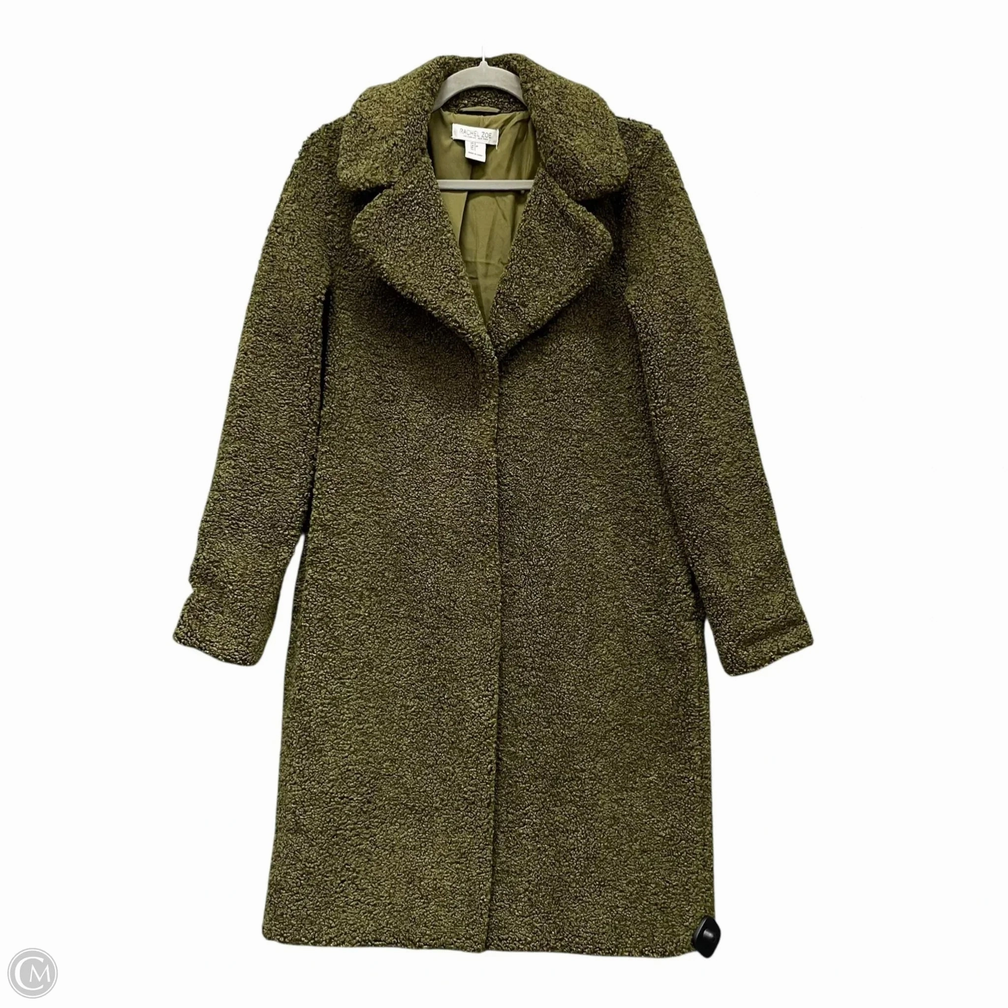 Durable Outer Layer Coat Faux Fur & Sherpa By Rachel Zoe In Green, Size: S