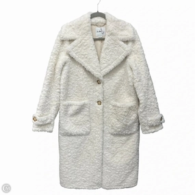 Coat Faux Fur & Sherpa By Sam Edelman In Ivory, Size: S Slim Tailored