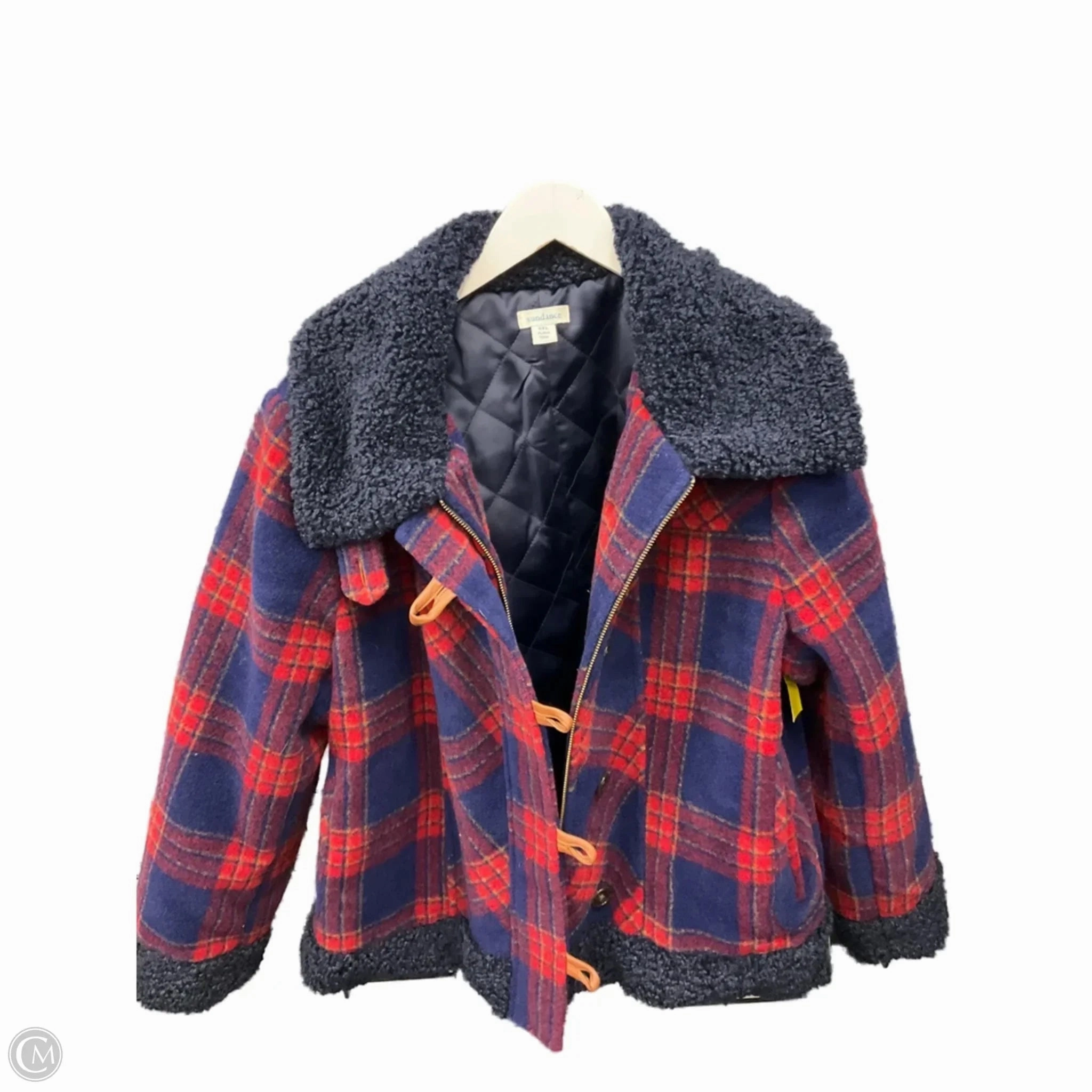 Coat Faux Fur & Sherpa By Sundance In Blue & Red, Size: Xxl Stretchable Fabric Urban Fit Look
