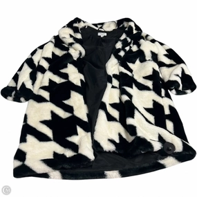 Stand Up Collar Storm Ready Gear Coat Faux Fur & Sherpa By Target-designer In Black & White, Size: L