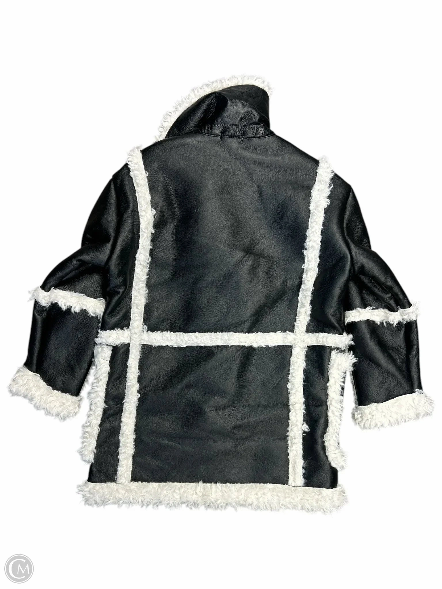 Ventilated Back Warmth Retention Coat Faux Fur & Sherpa By Top Shop  Size: 8
