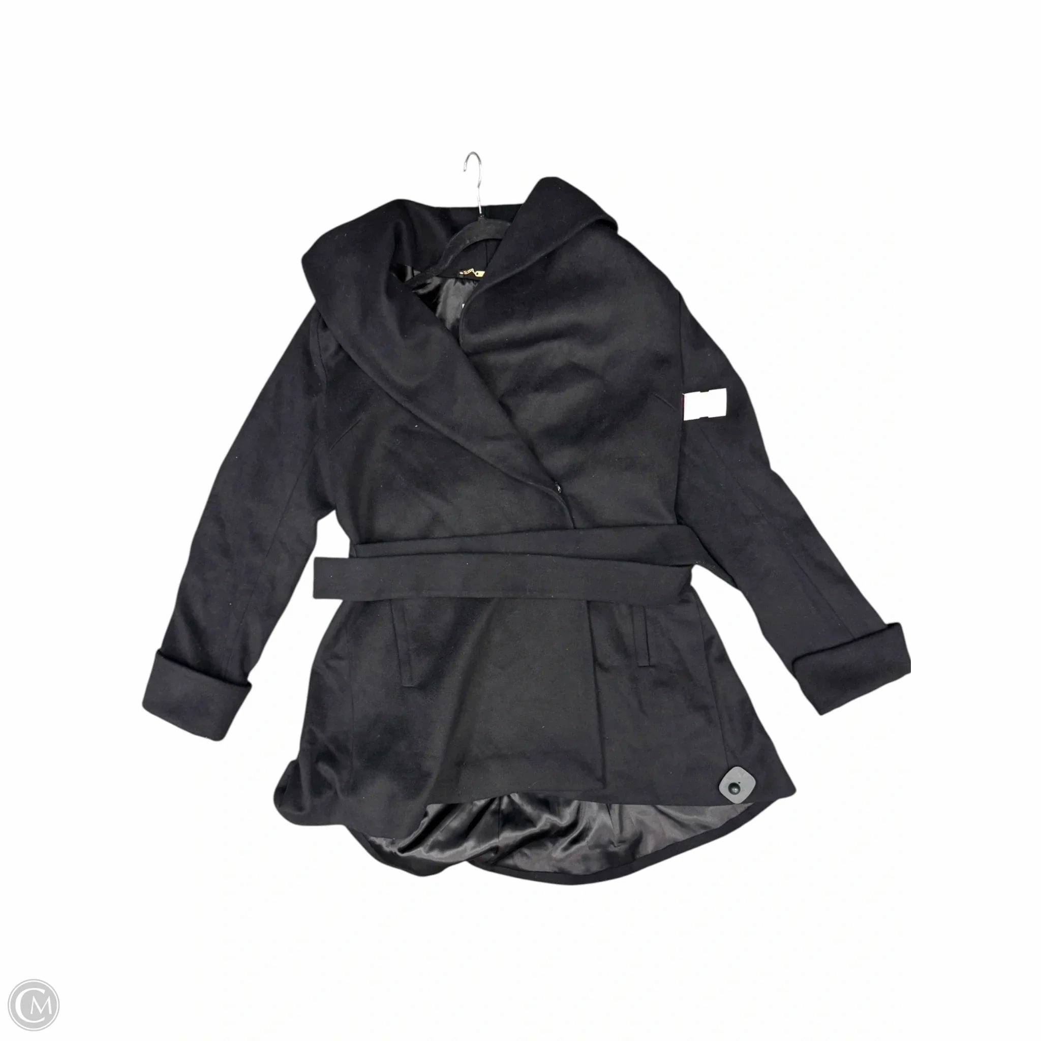 Ergonomic Seams Articulated Knees Coat Faux Fur & Sherpa By Trina By Trina Turk In Black, Size: Xl