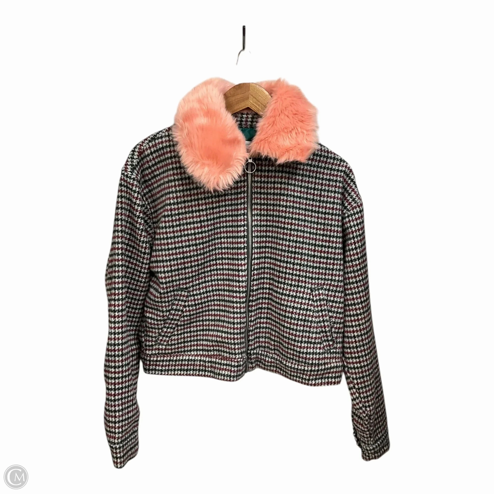 Coat Faux Fur & Sherpa By Urban Outfitters In Pink, Size: M Thermal Insulated Cold Resist