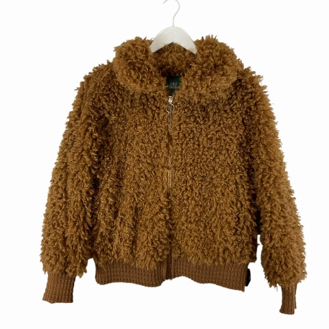 Daily Commute Wear Coat Faux Fur & Sherpa By Wild Fable In Brown, Size: M