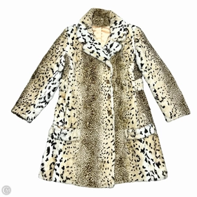 Coat Faux Fur & Sherpa In Leopard Print, Size: M Reinforced Shoulders