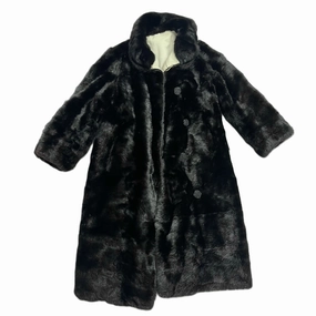 Coat Fur In Black, Size: S Stretchable Cuffs