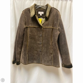 UV Protection Hidden Ventilation Zones Coat Leather By Clothes Mentor In Brown, Size: M