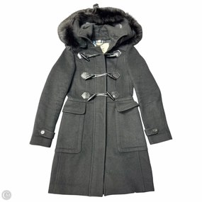Coat Luxury Designer By Burberry In Black, Size: S Double Layered Collar Recycled Polyester