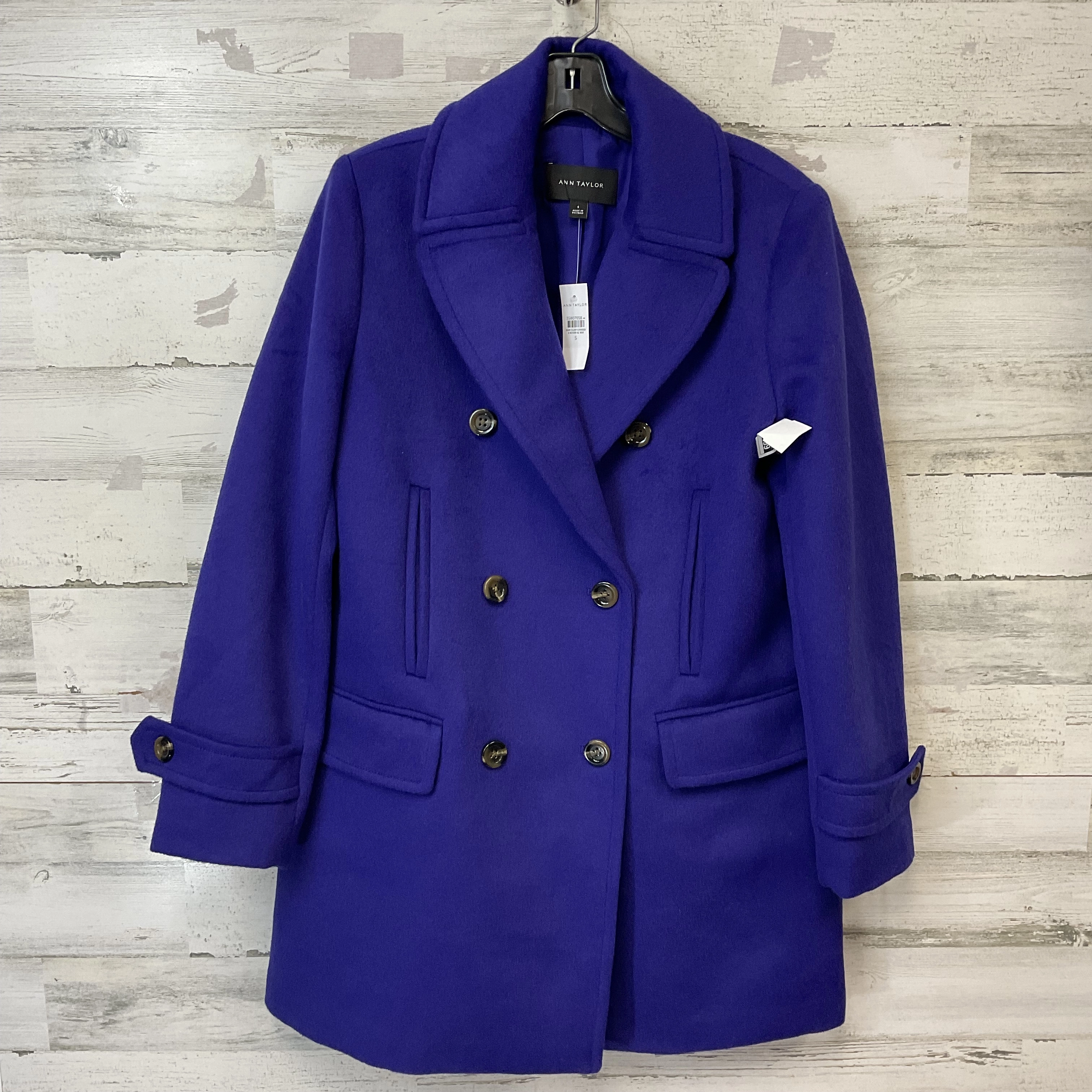 Mesh Ventilation Panels Coat Other By Ann Taylor In Purple, Size: S