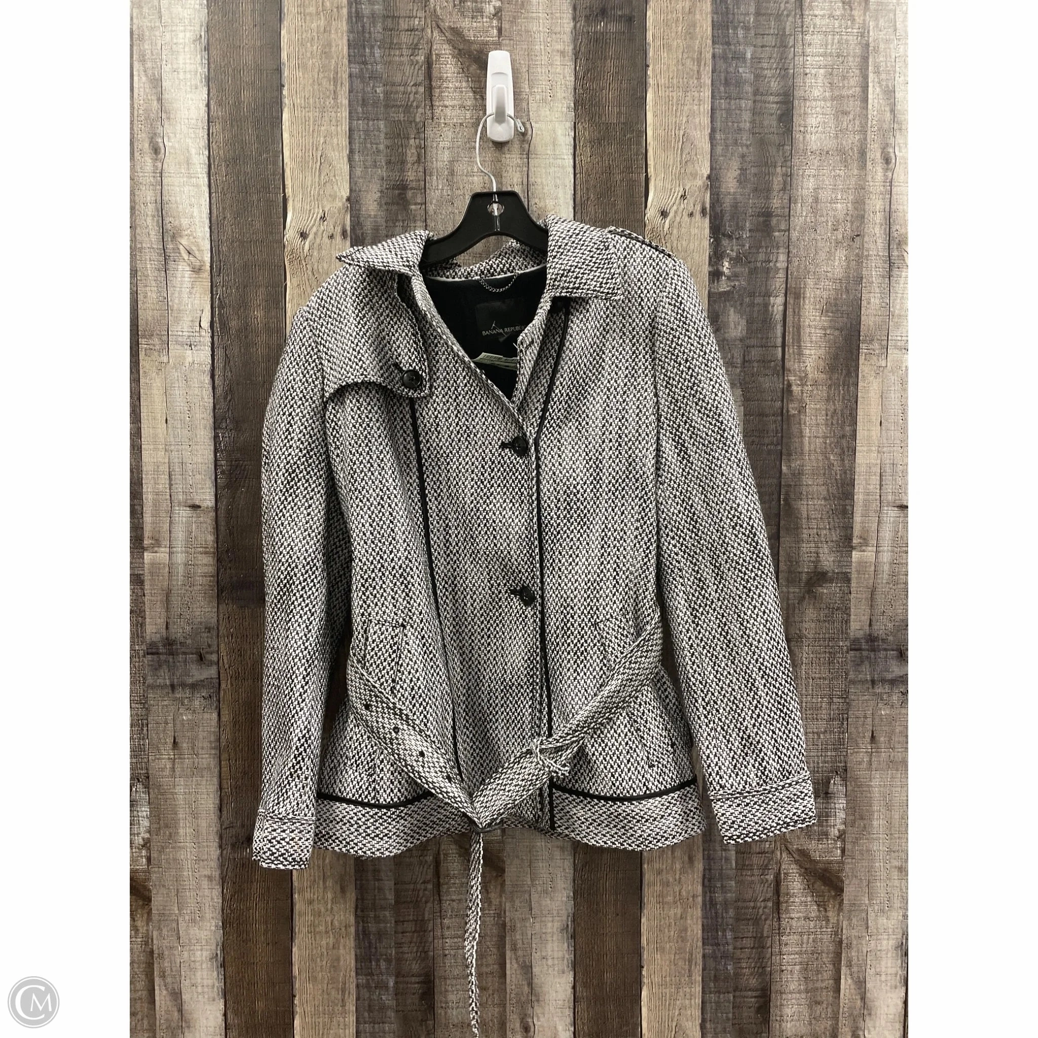 Comfortable fit Coat Other By Banana Republic In Black & White, Size: M