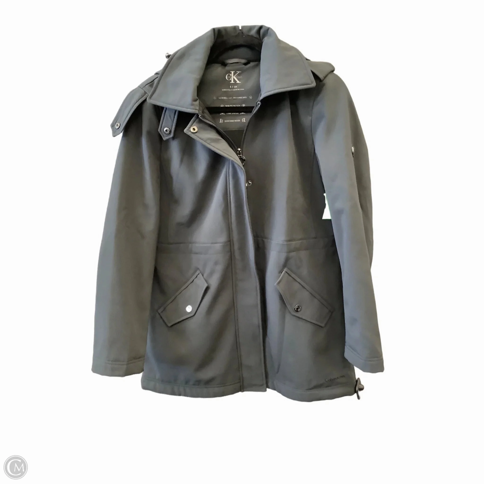Lightweight Feel Coat Other By Calvin Klein In Grey, Size: S