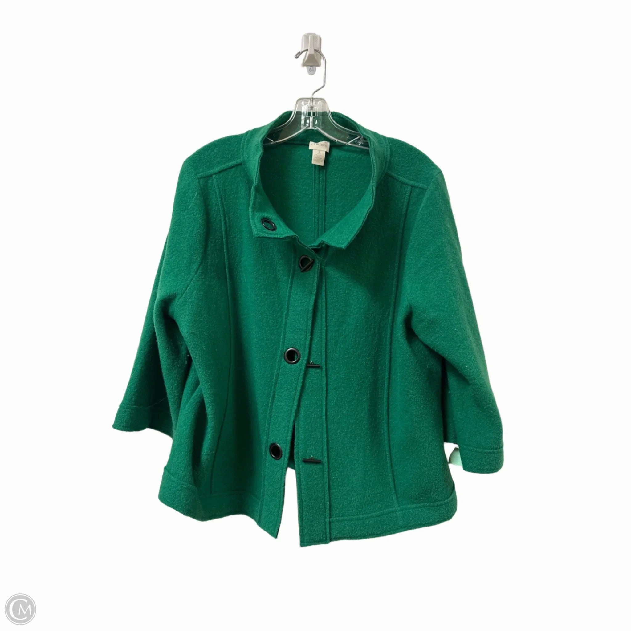 Coat Other By Chicos In Green, Size: Xl Sleek Outer UV Protective Layer