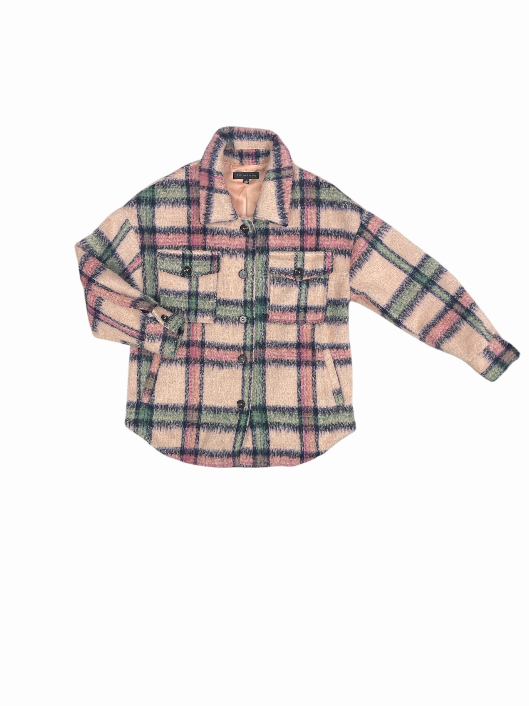 Easy Care Material Coat Other By Cmc In Plaid Pattern, Size: S