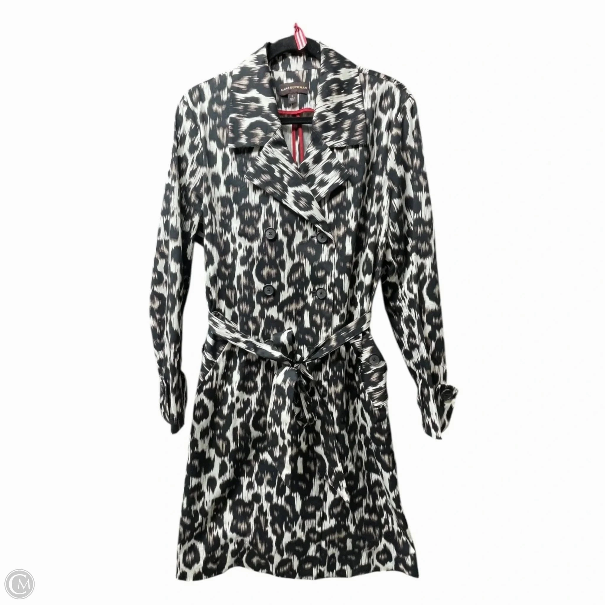 Coat Other By Dana Buchman In Black & White, Size: L Temperature Regulating Lining Stain Resistant Material