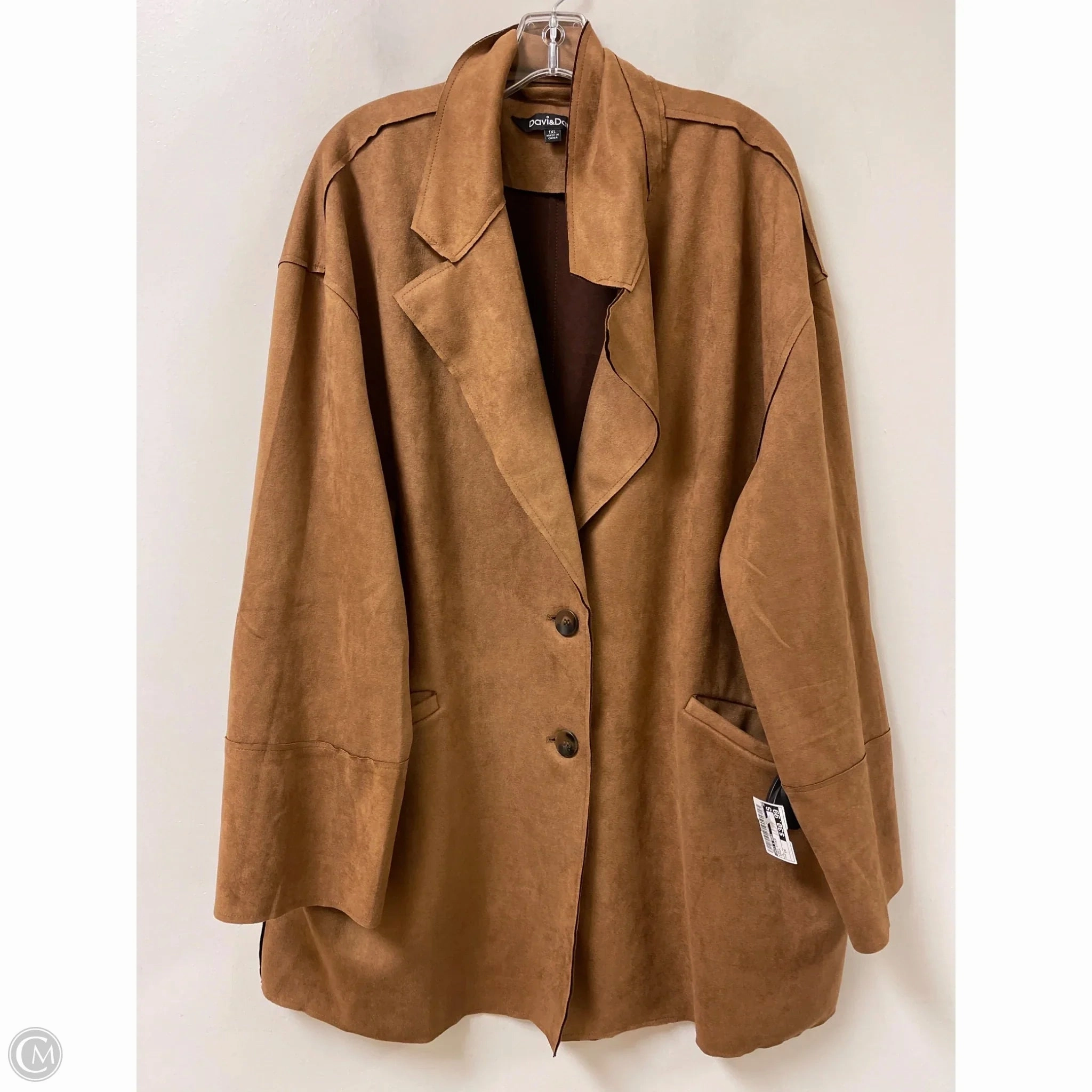 Stain Resistant Cold Days Coat Other By Davi & Dani In Brown, Size: 1x