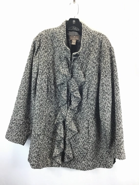 Coat Other By Fenn Wright Manson In Black & White, Size: 2x Fleece Lined Interior Outdoor Trip