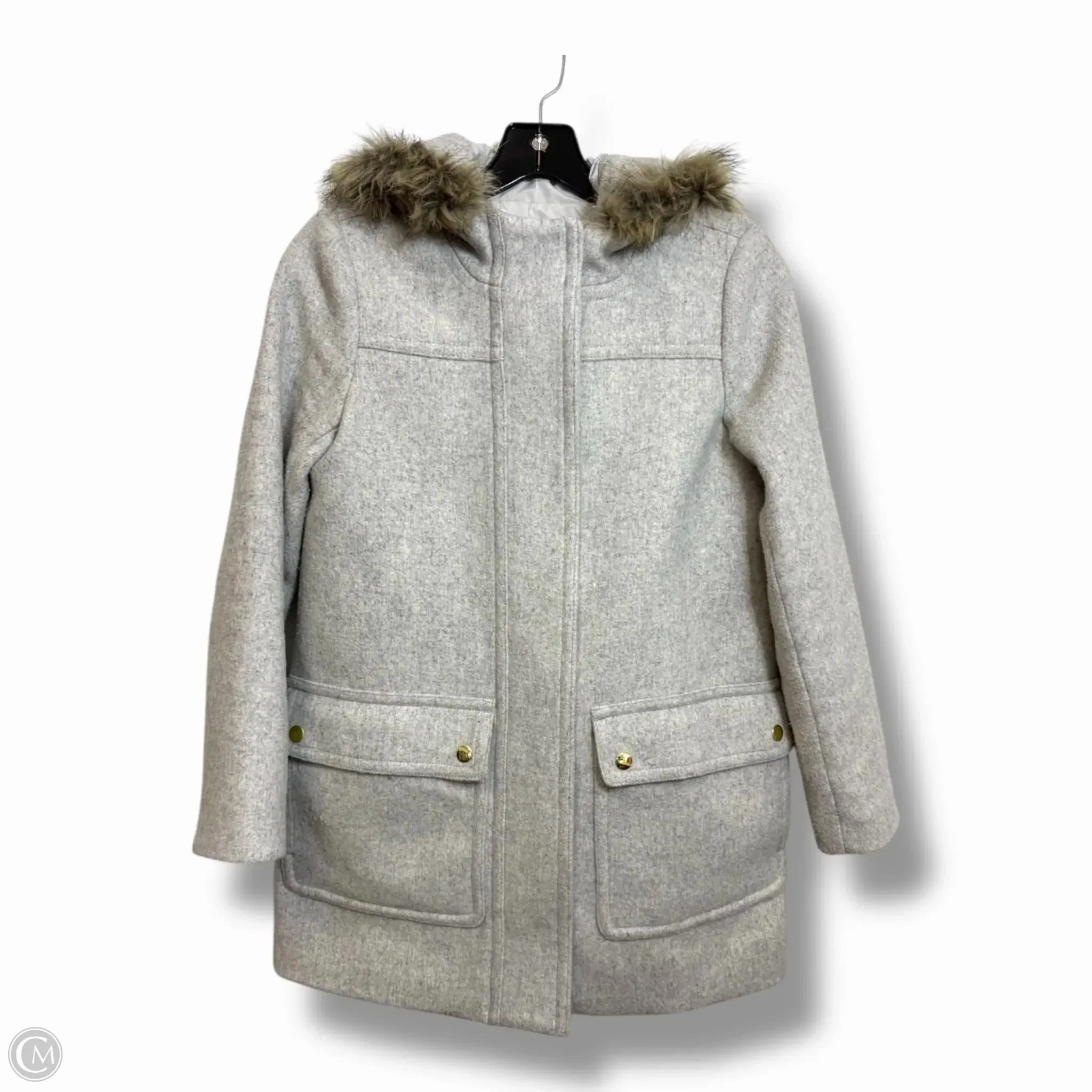 FullCoverageHood Coat Other By J. Crew In Grey, Size: Xs