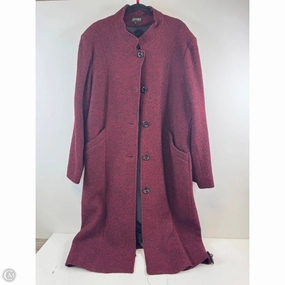 Coat Other By Jones New York In Red, Size: 3x Double Layered Collar
