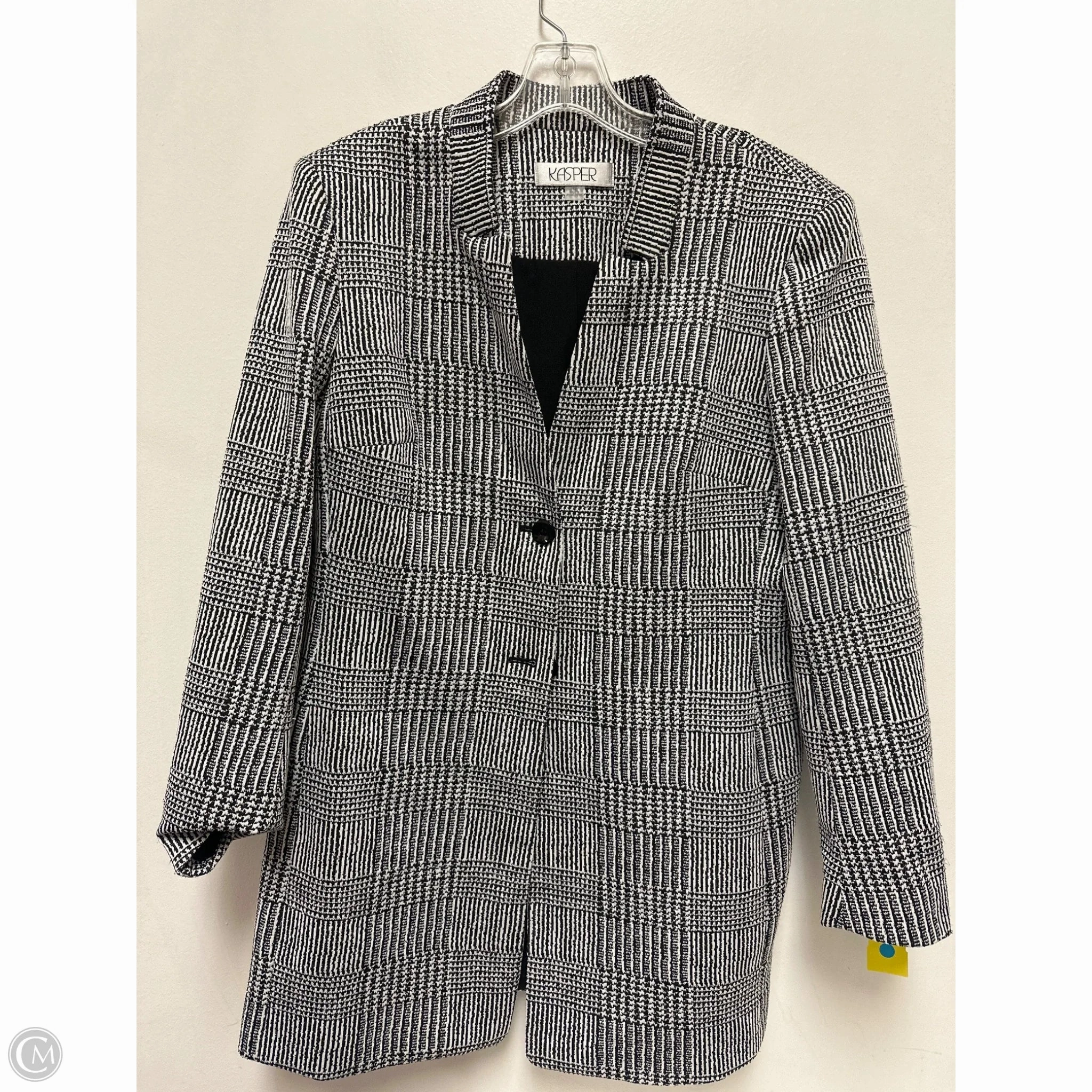 Insulated Warmth Coat Other By Kasper In Black & White, Size: L