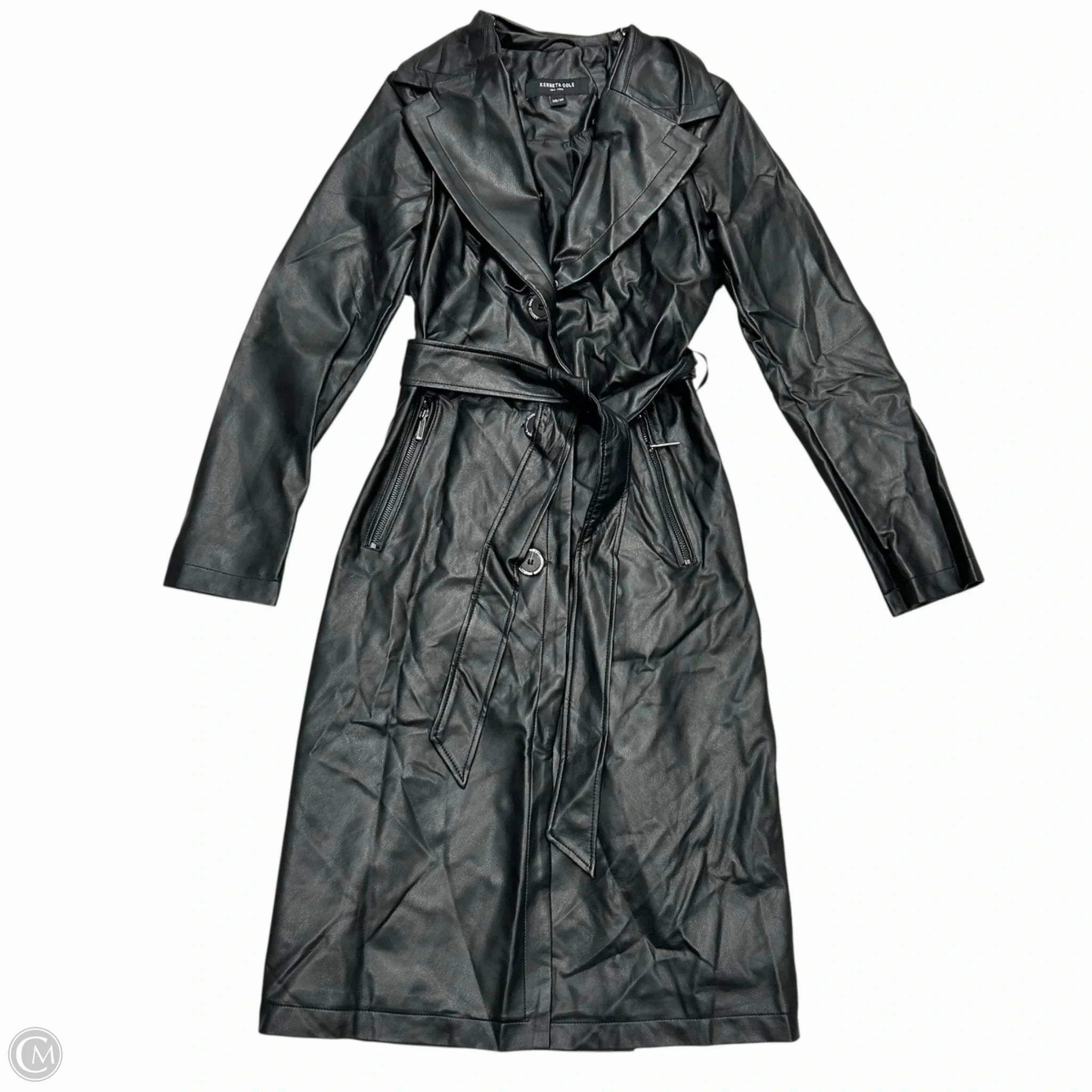 Layered Neckline Coat Other By Kenneth Cole In Black, Size: Xs