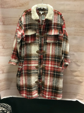 Stylish Daily Fit Non Bulky Insulation Coat Other By Maurices In Plaid Pattern, Size: 1x