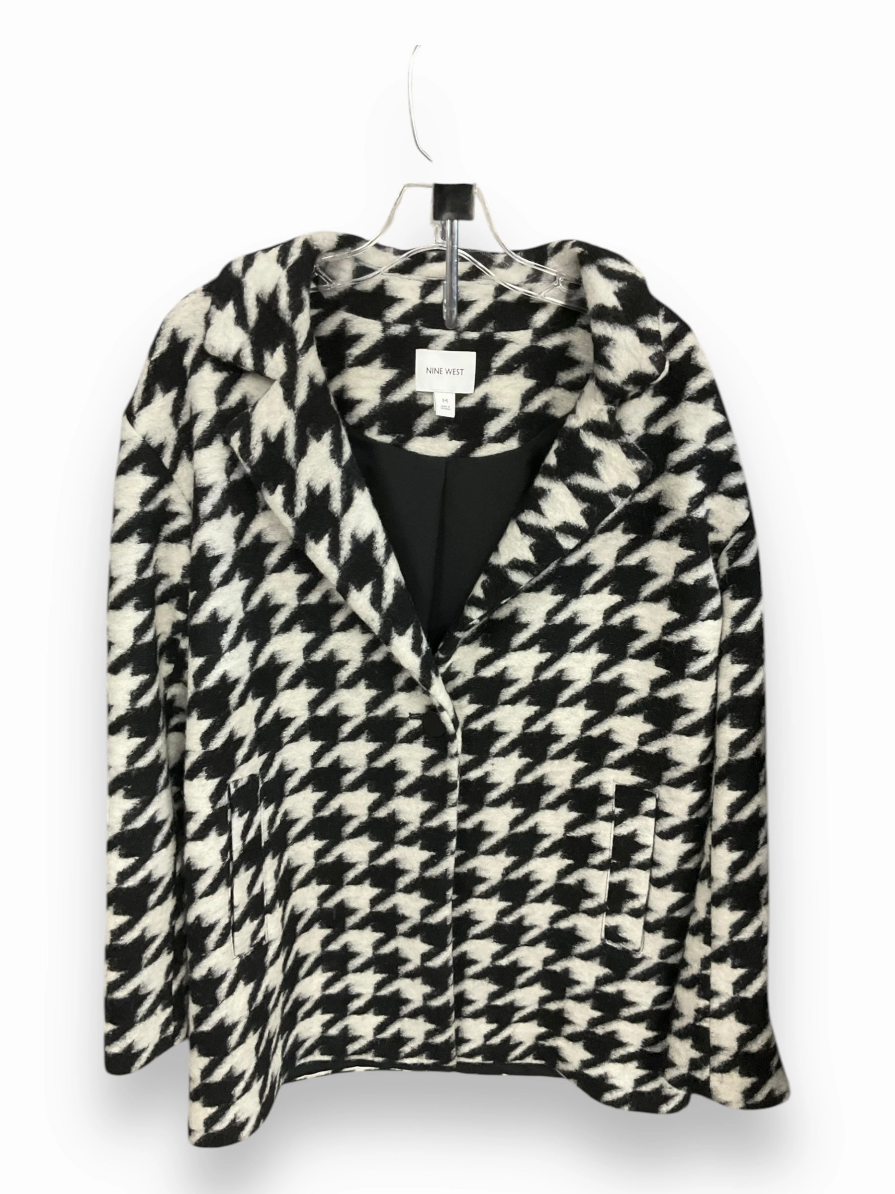 Coat Other By Nine West In Black & White, Size: M Reinforced Zippers
