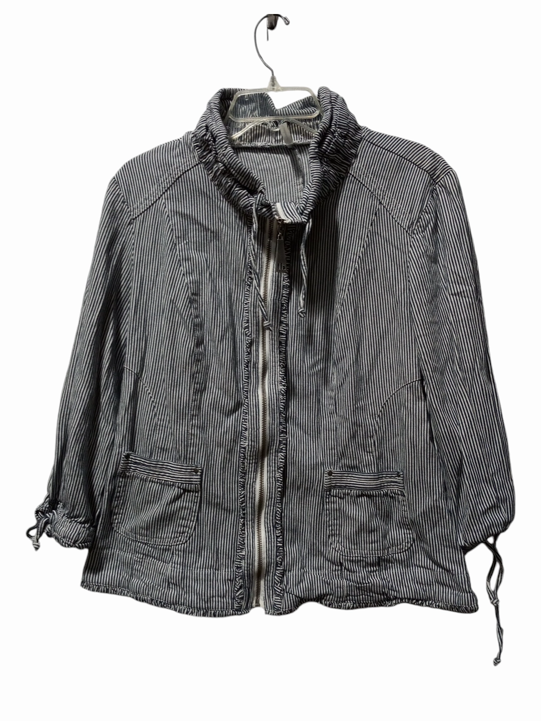 Layer Up Style Ventilated Back Panel Coat Other By Passport In Striped Pattern, Size: Xl