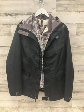 Coat Parka By Burton In Black, Size: M RibbedTrims Elasticated Waistband