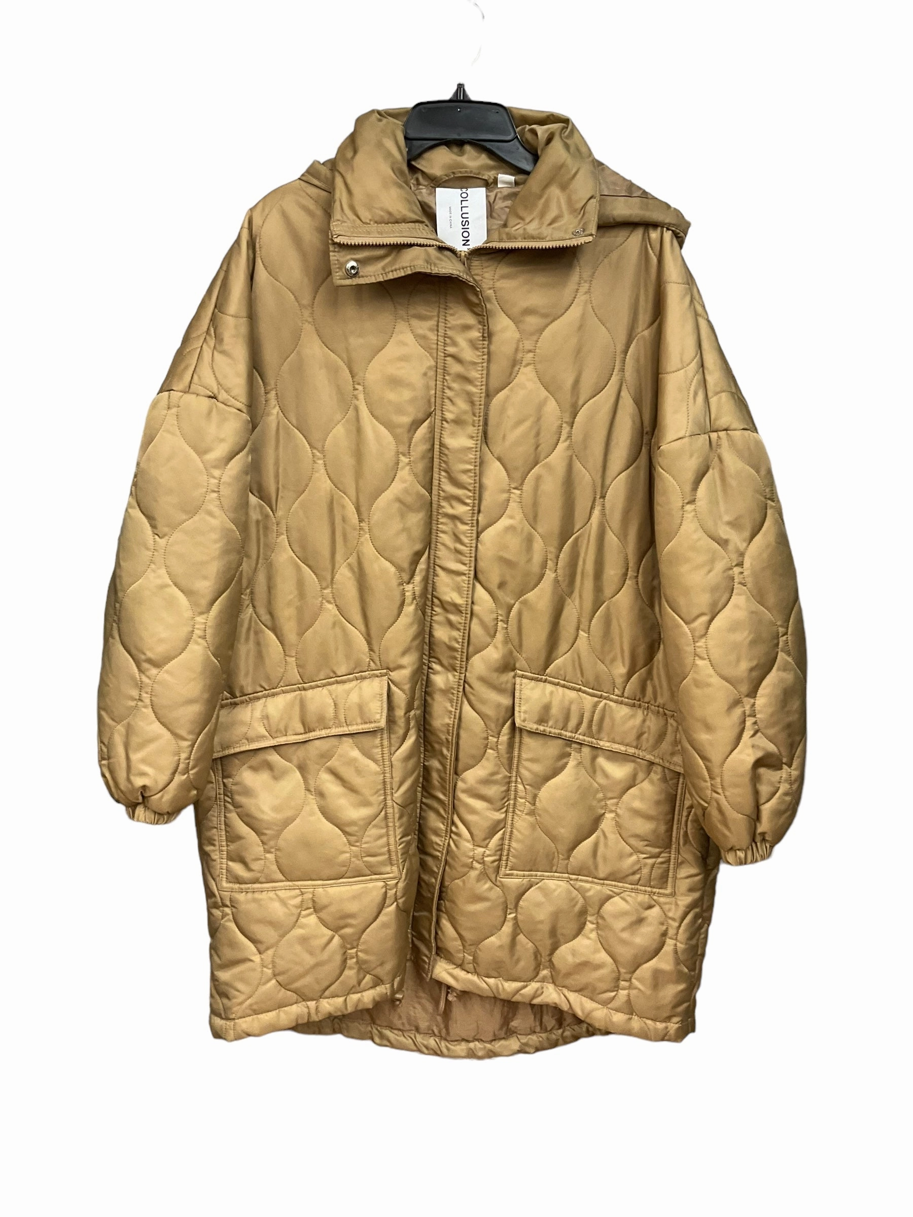 Coat Parka By Cmc In Tan, Size: S Fleece Backing