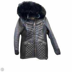 Coat Parka By Michael By Michael Kors In Black, Size: M Sleek Layer Look Quilted Interior Layer