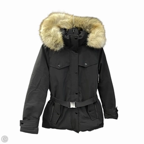 Coat Parka By Michael By Michael Kors In Black, Size: S Moisture Wicking Inner Layer Recycled Material Construction