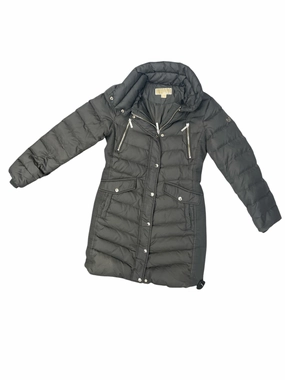 Airtight Fasteners Matte Finish Coat Parka By Michael By Michael Kors In Green, Size: S