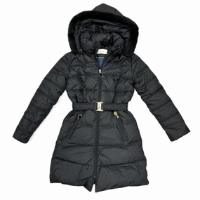 Soft Shell Material Sunday Walk Style Coat Parka By T Tahari In Black, Size: Xs