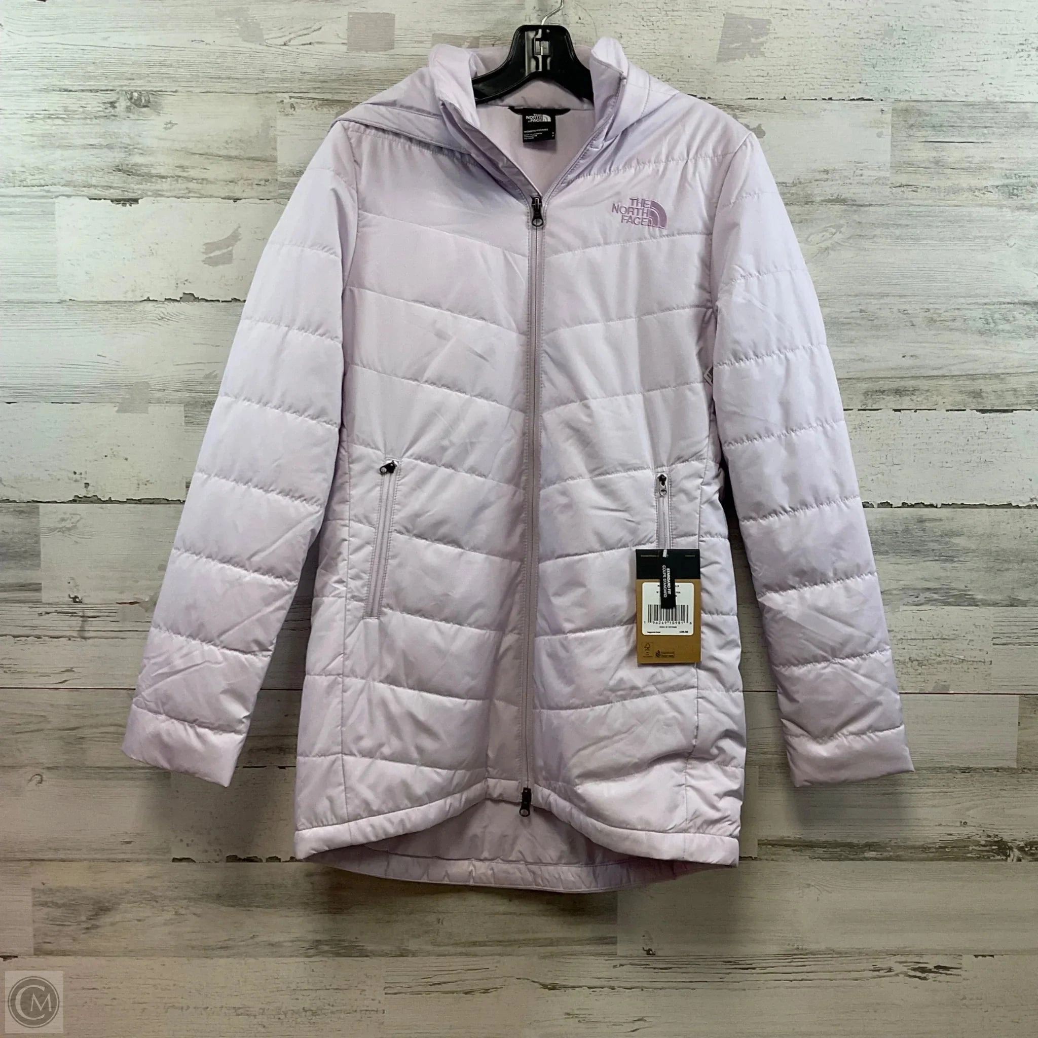 Puffer Design Coat Parka By The North Face In Purple, Size: S