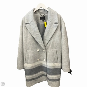 Utility Pockets Durable Outer Layer Coat Peacoat By Banana Republic In Grey, Size: L