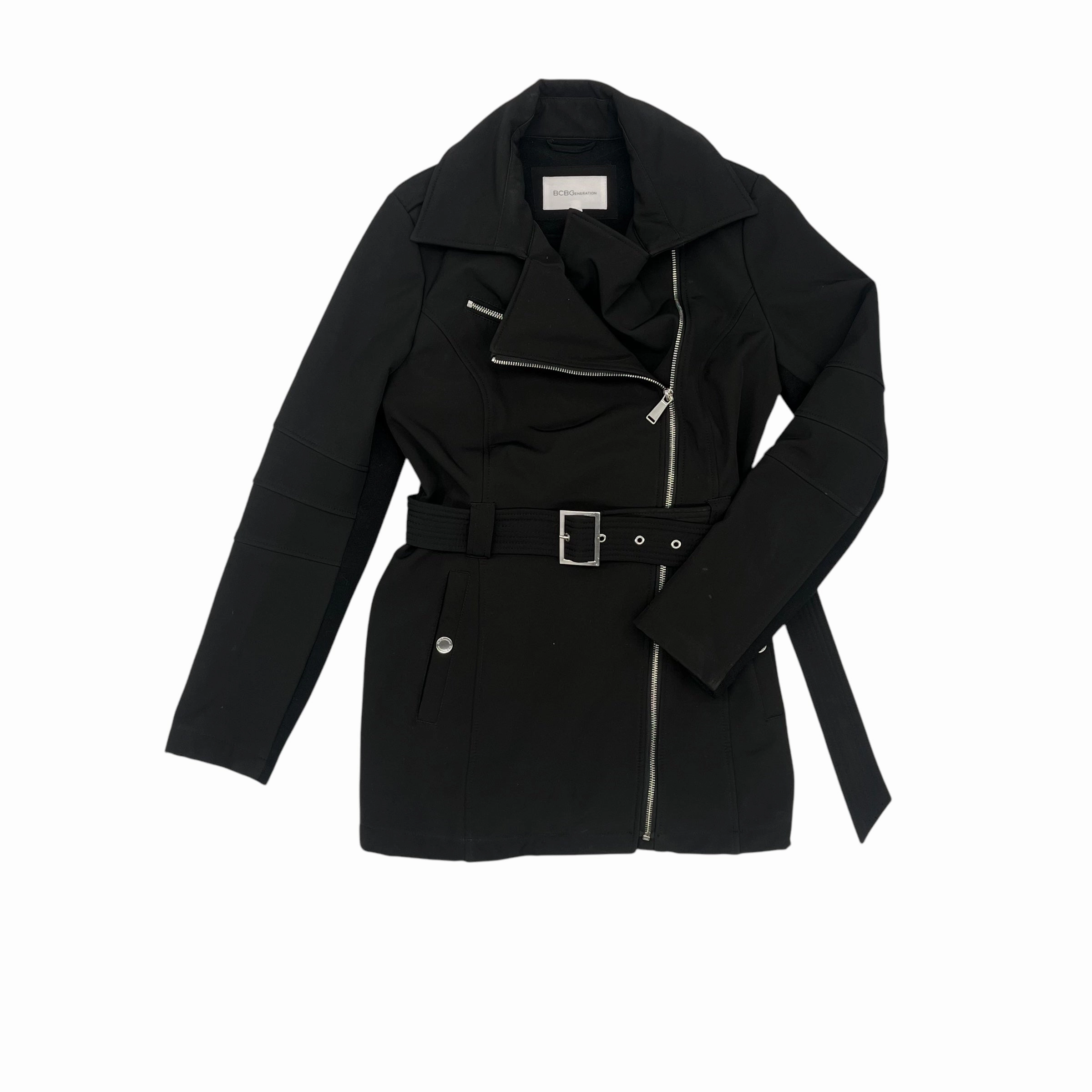 Coat Peacoat By Bcbgeneration In Black, Size:S Pastel Shade